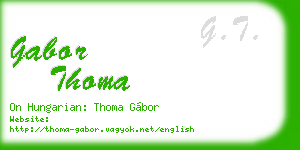gabor thoma business card