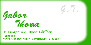 gabor thoma business card